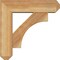 Ekena Millwork Westlake Craftsman Rough Sawn Bracket w/ Offset Brace, Western Red Cedar, 6"W x 20"D x 20"H BKT0604X20X20WTL04RWR - alternate 4